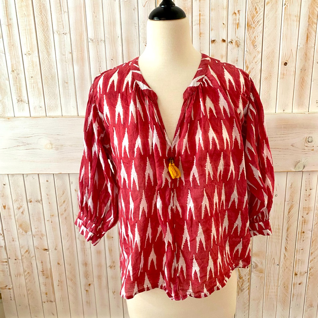 Roller Rabbit Peasant Blouse S